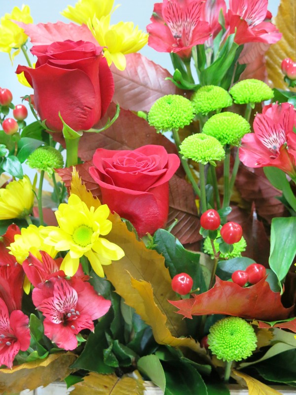Centro de Flores en caja de madera - Foto 4