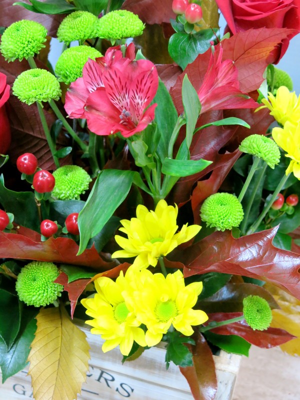 Centro de Flores en caja de madera - Foto 5