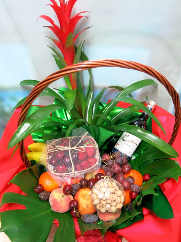 Fruit basket with wine - Foto 2