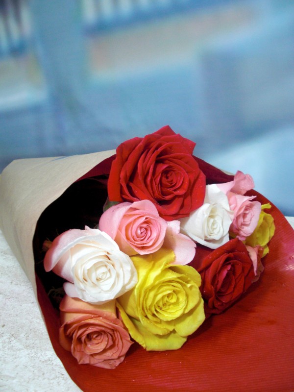 Rosas variadas 10 tallos - Foto principal