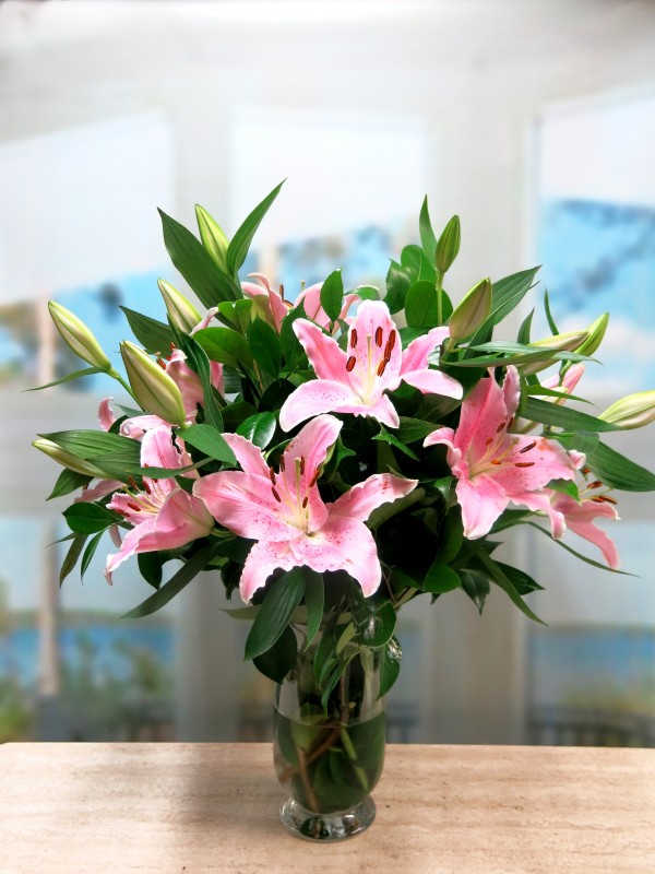Lilium Pink in a vase - Foto principal