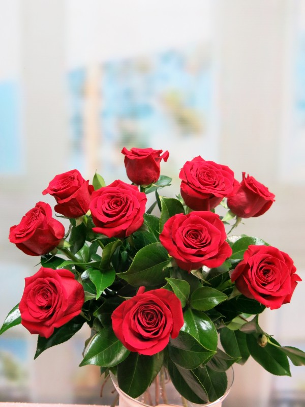 Bouquet of 10 roses prepared for gift - Foto 2